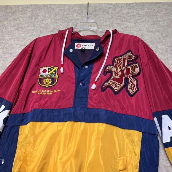 Iro-Ochi Emperors Tokyo‎ Japan Windbreaker Pullover Jacket Color Block Size M - Picture 2 of 12